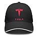 Produktbild Zahhdasd Unisex Adjustable Tesla Logo Baseball Caps Peaked Sandwich Hat Sports Outdoors Snapback Black Cap