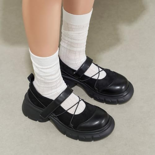 Mary Janes Sneakers Sneakerina Ballet Sneakers for Women Tennis Shoes Flat Sandals Non Slip Casual Comfy Comfortable Cute Kawaii Elegant Dressy Fashion Trendy Gifts Sports Spring Summer Rave Outdoors2