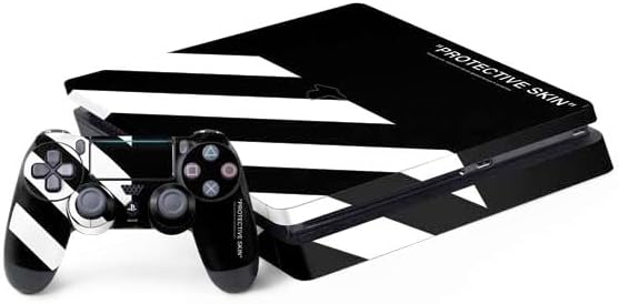 Skinit Decal Gaming Skin Compatible with PS4 Slim Bundle - Black and White Arrows Design