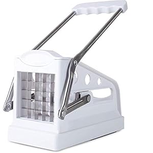 Impeccable Culinary Objects (ICO) AardappelChipper en Plantaardige Snijder/Dicer met Roestvrij staalblad & Handvat