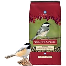 Blue Seal Natures Choice Wild Bird Seed | High Energy Mix, No Filler | Sunflower and White Safflower Seeds | Attracts Variety of Wild Outside Birds | Shell-Free Mix | Made in USA | 8 Pound Bag