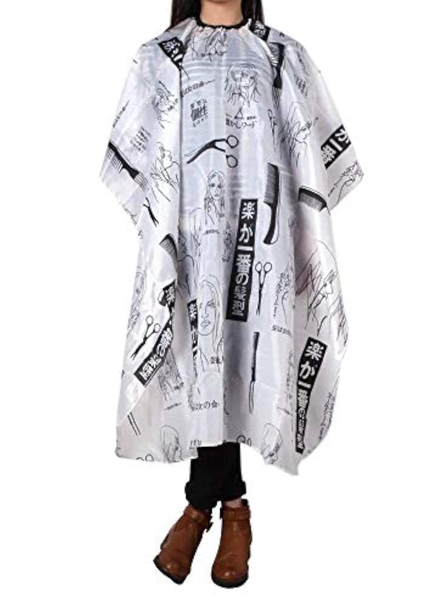 Hair Cutting Apron, Printed Design, Size 59x51 inches