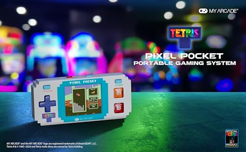 Tetris Pixel Player: Officially Licensed Tetris Video Game, 10 Bonus Games, Portable Keychain Arcade, Game for Kids and Adults - Image 5