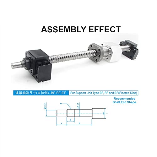 Fixation vis à billes SFU2505 avec le kit support rigide FKFF20