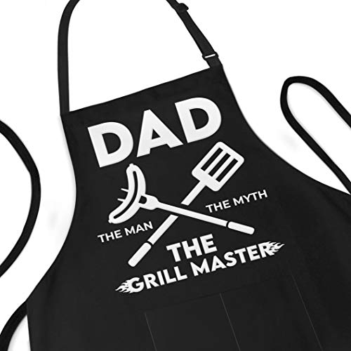 Funny Apron for Men - Dad The Man The Myth The Grill Master