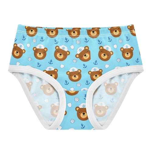 Cute Bear Ocean Blue Toddler Girls's Underwear 2T 2302187
