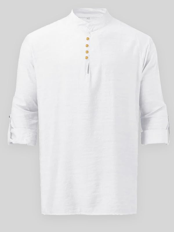 Be Active Men's Solid Regular Wpl0146 (Wpl0146-1-Xxl_White 2Xl)