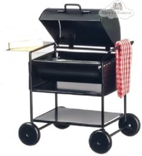 Dollhouse Miniature BBQ Grill with Towel