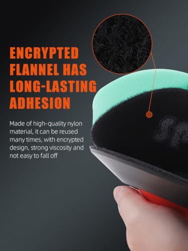 Image of SPTA Green T120 Heavy-Cut Polishing Foam Pad, 1Pc 6.5 Inch Face for 6 Inch 150mm Backing Plate Compound Buffing Sponge Pads for Car Buffer Polisher Compounding, Polishing and Waxing -FPBFS6G