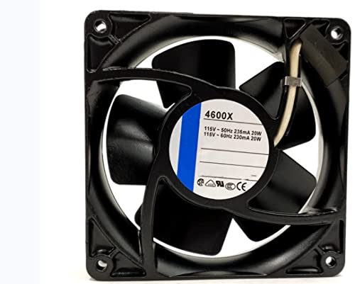 Ventilador de refrigeración 115V de 120x38 mm para disipación térmica industrial de 20W