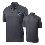 Sport Your Gear Coastal Carolina Chanticleers Lightweight Moisture-Wicking Breathable Team Spirit Performance Golf Polo Officially Licensed NCAA Apparel Graphite Heather Short Sleeve Large