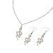 Produktbild DIYOO Set Ohrring Halskette Schlangenform Halskette Ohrringe Set Ostergeschenk für Frauen Gold
