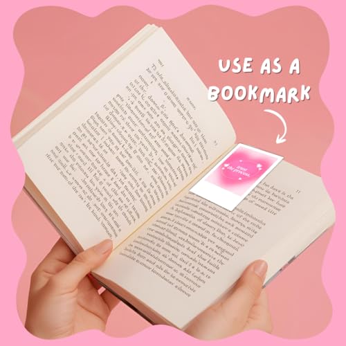 Image of Manifestation Cards (Set of 18) Positive Affirmation Cards Posters (8 x 6 cm) | Vision board Supplies | Feel Good for Wall, Bedroom, Living room | Pink Girly Aesthetic Posters | Poster for Phone Accessories