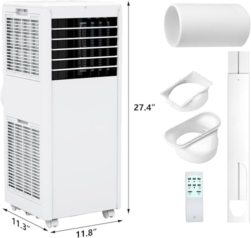Portable 8000 BTU Air Conditioner with Dehumidifier & Fan – Cools Rooms Up to 300 Sq.Ft, Includes Remote Control for Bedroom, Kitchen, or Office by Takywep - Image 7
