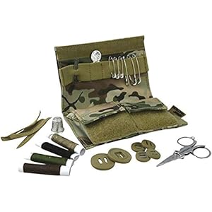 Army Tactical Military S95 Sewing Kit 600d Tac-poly Repair Kit BTP Camo Travel Pocket Field Camping