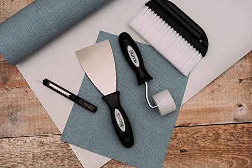 Harris 102054007 Seriously Good Wallpapering Kit | Set Includes: 1 x Paperhanging Brush, 1 x Stripping Knife, 1 x Seam Roller, 1 x Wallpaper Trimming Knife