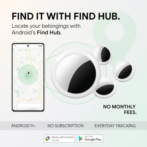 Air Tags-4 Pack for Android Air Tracker Tag 2 Year Battery Life Replaceable - image 2