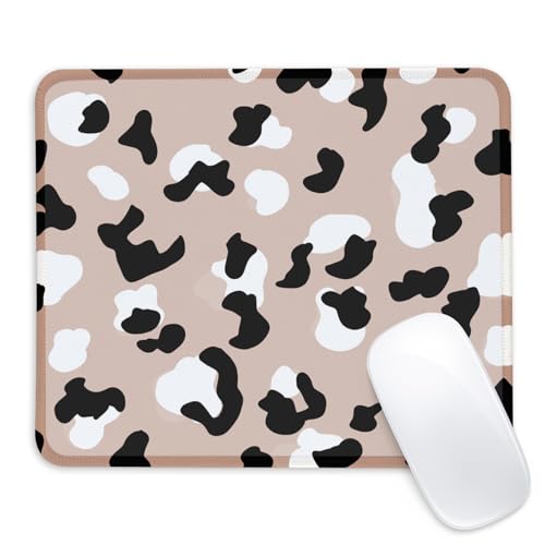 Pink Cow Square Mouse Pad with Non-Slip Rubber Base,Home Office Decoration Desktop Accessory, Laptop Mouse Pad for Office Laptops,9.4x7.8x0.12in 2