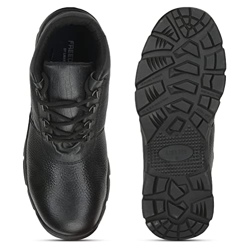 Image of Liberty Freedom Armour-AK Lacing Safety Shoes for Men | Leather Sole| Water Resistance |Padded Foam Insole| Comfortable for All Weather | Shock Absorber|