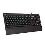 Logitech G213 Prodigy Gaming Keyboard, LIGHTSYNC RGB Backlit Keys, Spill-Resistant, Customizable Keys, Dedicated Multi-Media Keys, QWERTY UK Layout - Black