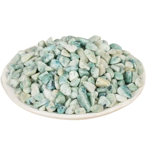 HSDXBA Chrysocolla Crystal Chips 7-9mm, Bulk Crushed Stones