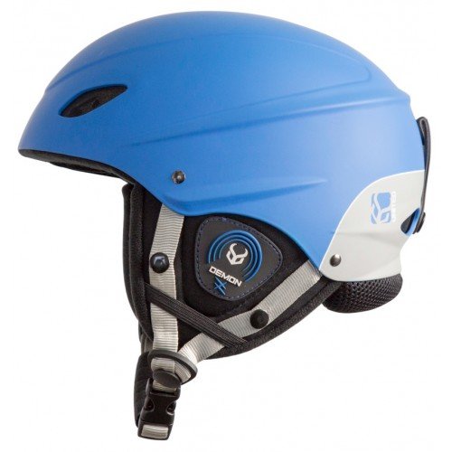Phantom Helmet with Audio and Snow Supra Goggle (Blue, X-Large) - Thumbnail 5