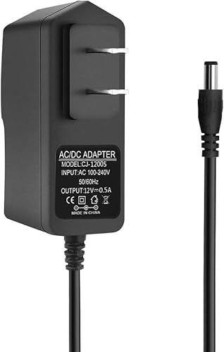 Adaptador de fuente de alimentación de 12V 0.5A 500mA AC 100240V a DC 12V 500mA 6W Convertidor ACDC, transformador de 12V 0.5A, para CCTV, sistema