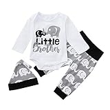 Camisetas Bebe Niño, Lanskirt 3 Piezas Conjuntos de Blusas 