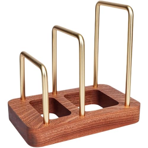 Estante para tabla de cortar premium fabricado con una base de madera resistente para hogar. 2