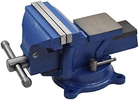6-Inch Heavy Duty Bench Vise Tool with 360-degree Swivel Base for Home Industrial Craftsmen Electronics Soldering