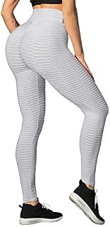 Chriamille Scrunch Butt Yoga Pants High Waisted Textured Butt Lift Leggings for Women Booty Lifting Tights