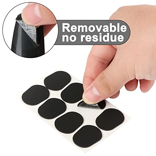 40 Pcs Saxophone and Clarinet Mouthpiece Cushion - 0.8 mm Thick Rubber Patches Pads for Alto Tenor Saxophone - Strong Adhesive