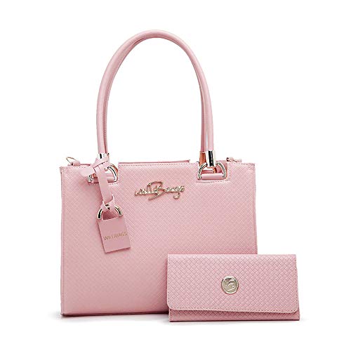 Bolsa Feminina Lorena Sacola Carteira Kit 5 Peças Willibags (Rosa)