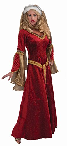 Forum Novelties Women's Designer Collection Deluxe Scarlett Renaissance Maiden, Multi, Small