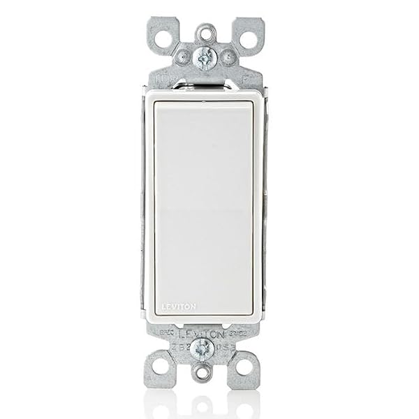 Leviton Decora Antimicrobial Treated Single Pole Switch, 10-Pack, 5601-XAW by Leviton - Used condition - US$18.09