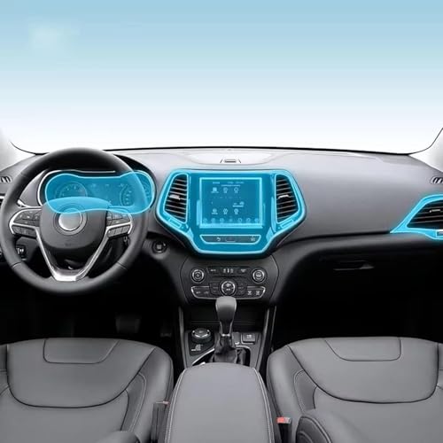 Film de protection PPF console Jeep Cherokee finition mate haut de gamme - 2