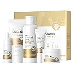 Snail Korean Mucin Skincare Set for Teenage Girls, 5PCS Snail Mucin Skin Care Gifts for Women, with Cleanser, Toner, Serum, Eye Cream & Essence Cream, Deep Hydration&Smooth Fine Lines&Minimize Pores