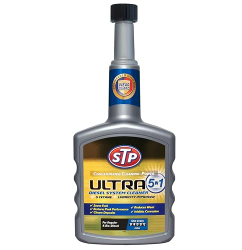 STP 5 in 1 Diesel Fuel System Cleaner – Advanced Formula to Clean Injectors, Reduce Emissions, Improve MPG, Restore Performance & Prevent Engine Knock – 400ml