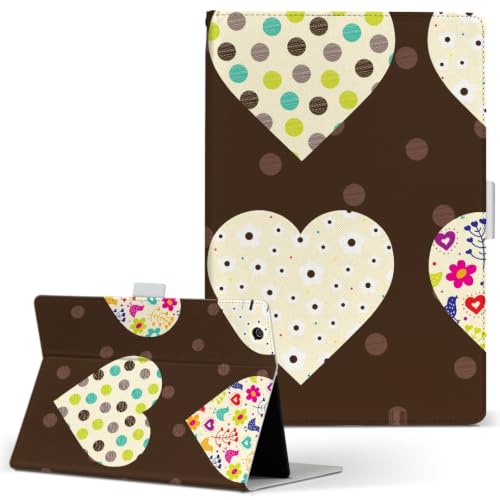 LAVIE Tab T8 T0855/KAS�ETAB08/H05 8.7�C���` �Ή� �蒠�^�^�u���b�g�P�[�X PU���U�[ �X�^���h�@�\ �J�[�h���[ ���ړ\��t���� �� �n�[�g �͗l ���� 008155