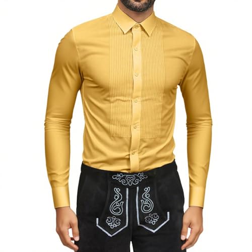 Chemise homme infroissable à col montant et manches longues coupe ajustée
