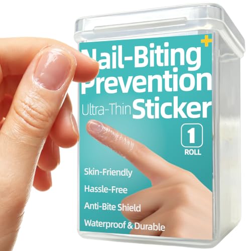 Anti Nail Biting Stickers, Clear Waterproof PU Nail Protector, 0.1mm