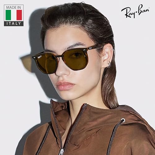 Image of Ray-Ban RB4306 Square-Round Shaped Sunglasses for Men & Women with Official RAYBAN Eyewear Kit