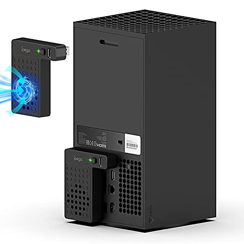 Lüfter für Xbox Series X, Flexibler Einzelner Hochgeschwindigkeits-Stummschaltlüfter Kühlsystem mit Netzschalter für Xbox Series X (nur für Xbox Series X)
