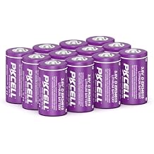 PKCELL 12 Pack ER34615 Battery 19000mAh ER34615 D Cell 3.6V Lithium Battery Non-Rechargeable