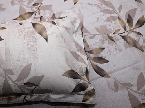 Image of Super Bedzz by Prihaal Decor Cotton Double Size Bedsheet with 2 Pillow Cover Size:108x108 (Coffee 8) bedsheet for Double Bed, Cotton Double bedsheet, Suitable for Bedroom, Gift Set