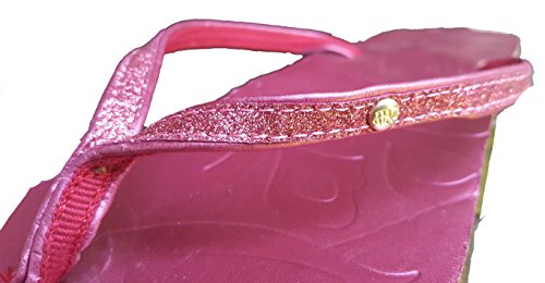 Mad Love Women's Liane Flip Flop Sandals Glitter Pink & Platinum (2 Pack) 11 Us #TOP4