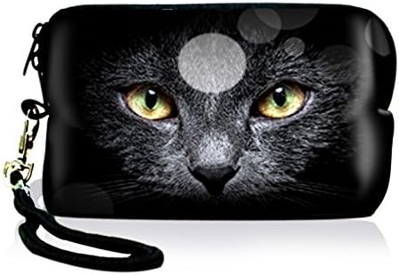 Hot Cat Eyes Design Soft Digital Camera Case Bag Pouch For Nikon Coolpix S6000 S1000pj S70 L610, Nikon Canon Sony Samsung Kodak, +Strap