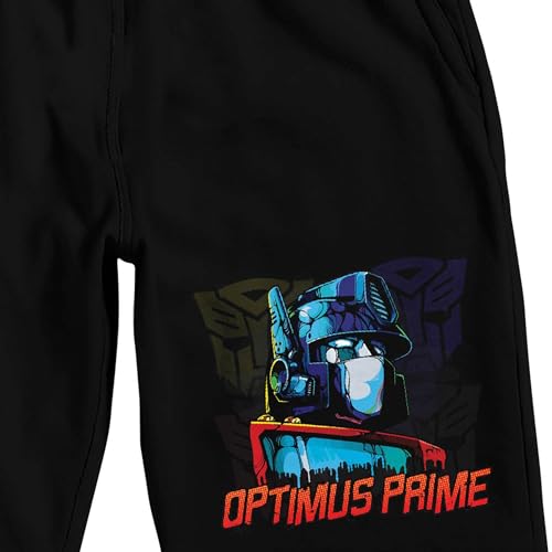Transformers Optimus Prime Men's Black Sleep Pajama Shorts2