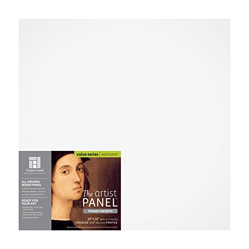 Ampersand Primed Smooth | 16x16 | 1.5" Cradled | Smooth Gesso Panel