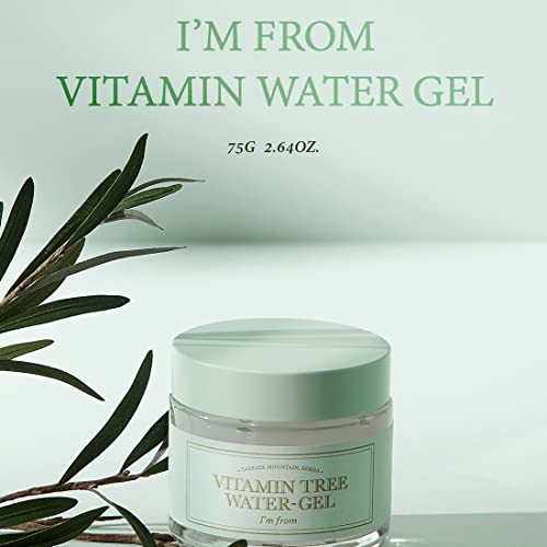 [I'm From] Vitamin Tree Water Gel 75G, Vitamin C, B3, Vitamin Water 68%, Niacinamide, Cool Sensation, Moistuizing, Organic Moisturizer #TOP2